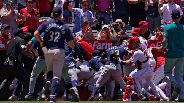 angels mariners brawl